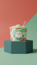 Cup glacée menthe douce pour chats